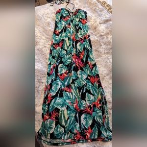 No Boundaries halter maxi dress